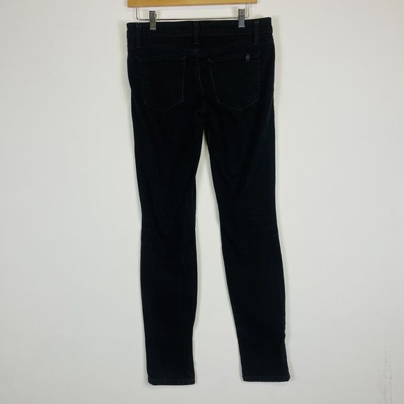 JOE'S Jeans Whiskered Black The Skinny Fit Denim 8.5" Rise Womens Sz 28 - Picture 4 of 7